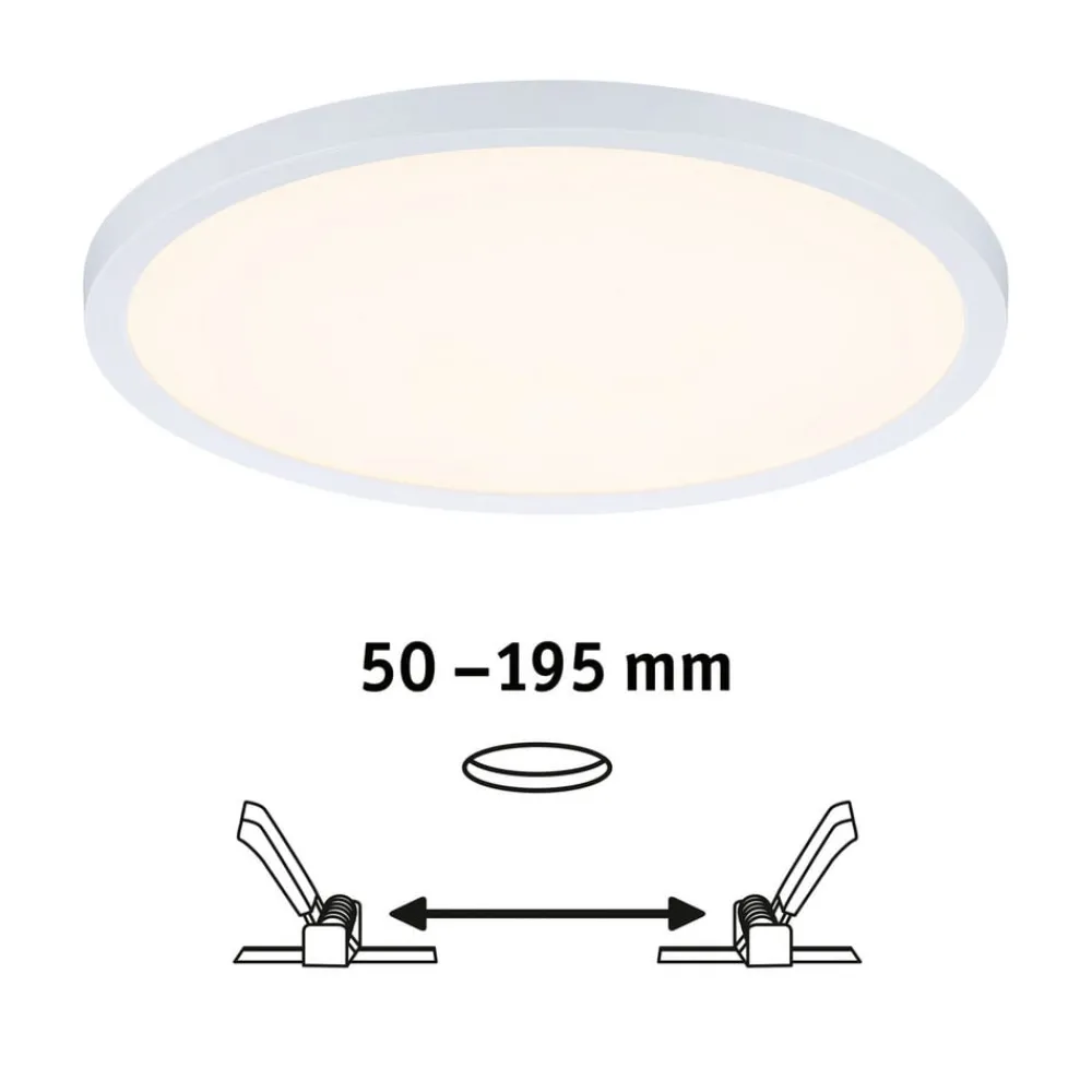 Loftlamper ^ Paulmann panel Areo 830 rund hvid 3-step-dim 23 cm