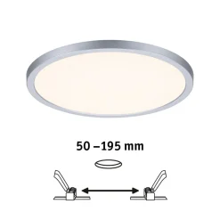 Paulmann Loftlamper|Indbygningsspots > panel Areo 830 rund krom 3stepdim 23cm
