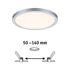 Paulmann Arbejdsrum/Kontor|Loftlamper > panel Areo ZigBee CCT rund krom 17,5 cm