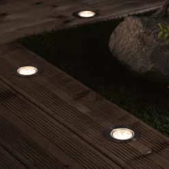 Nedgravet Udebelysning ^ Paulmann Plug & Shine Floor Eco basic sæt med 3 3000K