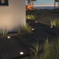 Nedgravet Udebelysning|Udendørs Spot ^ Paulmann Plug & Shine Indbygningsspot Gulv 3 RGBW ZigBee