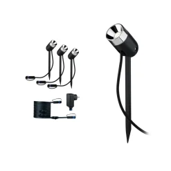 Paulmann Udendørs Spot > Plug & Shine lampe med jordspyd Pike Basis