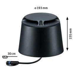 Sokkellamper ^ Paulmann Plug & Shine LED-gulvlampe 93917 2x3W