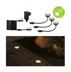Paulmann Nedgravet Udebelysning > Plug & Shine LED indbygningslampe 2W sæt med 3 stk