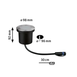 Nedgravet Udebelysning ^ Paulmann Plug & Shine LED indbygningslampe 4,5W 1 enhed