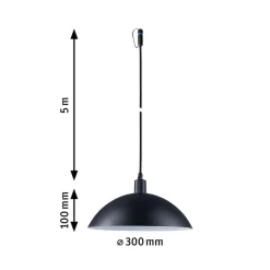 Udendørs Pendellamper ^ Paulmann Plug & Shine LED-pendellampe Mapalo E14 aluminium