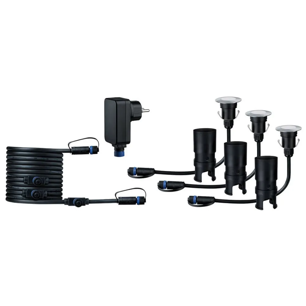 Nedgravet Udebelysning ^ Paulmann Plug & Shine Mini 3-delt basissæt 3.000K