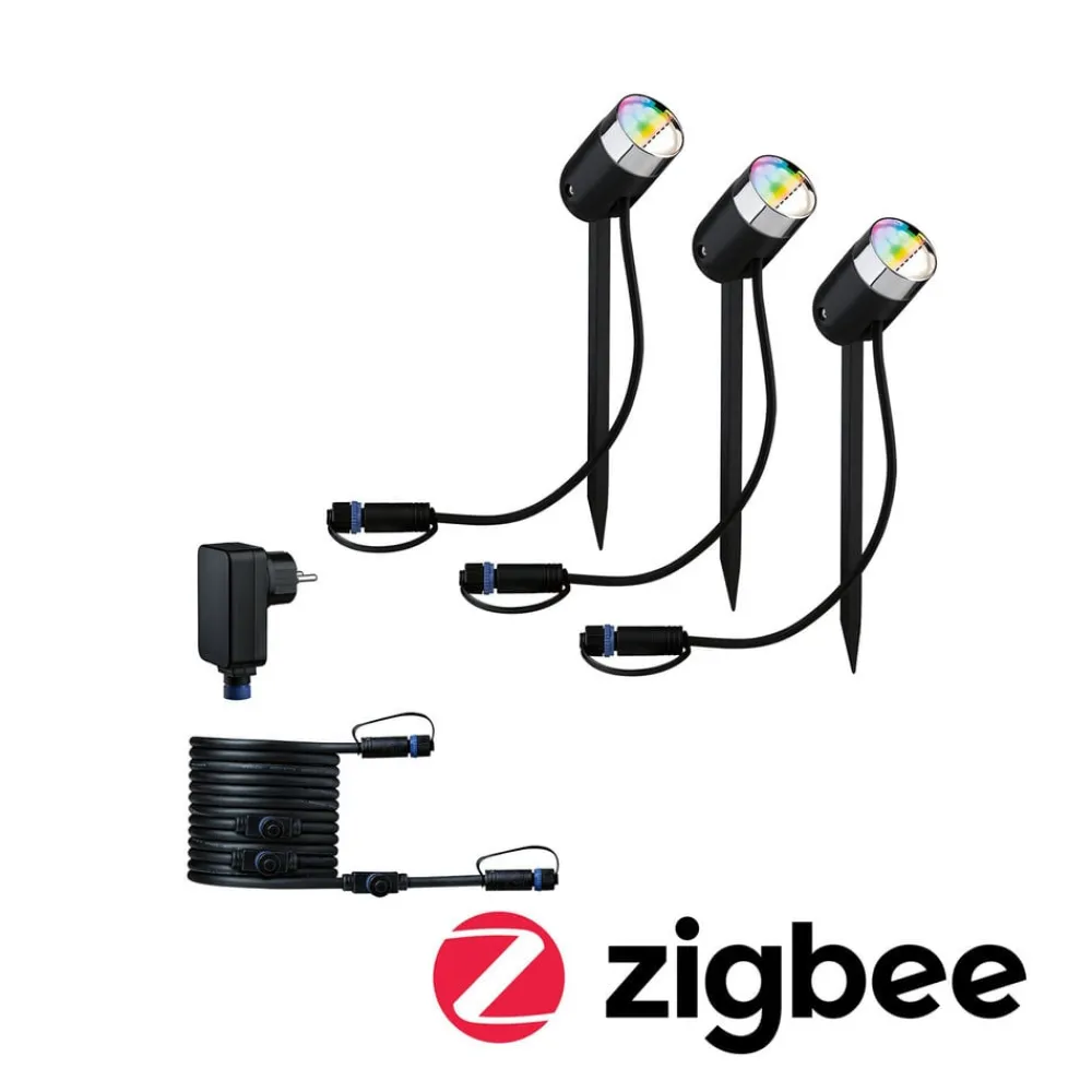 Paulmann Udendørs Spot > Plug & Shine Pike ZigBee RGBW Basis