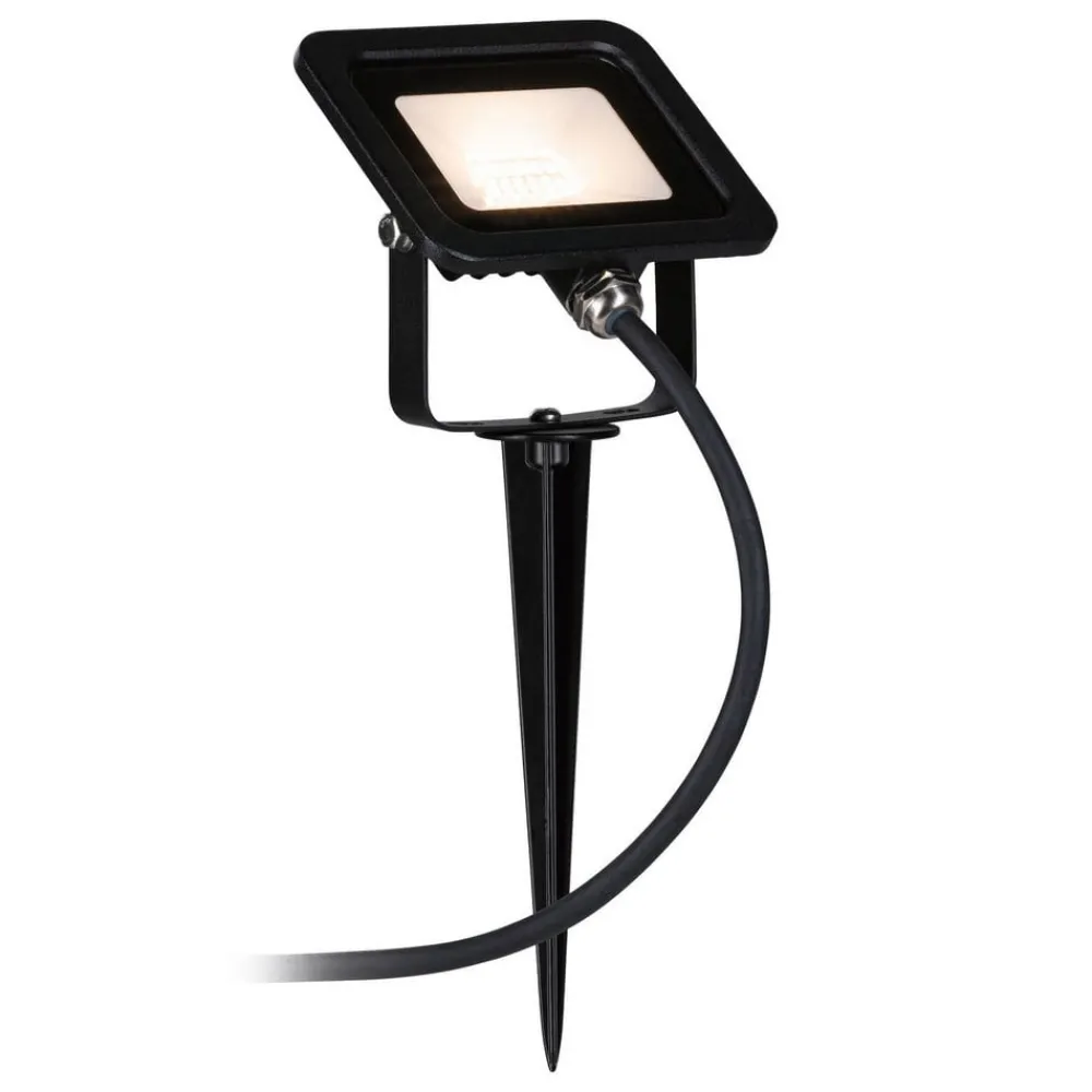 Udendørs Spot ^ Paulmann Plug & Shine projektør med spids 6,8W