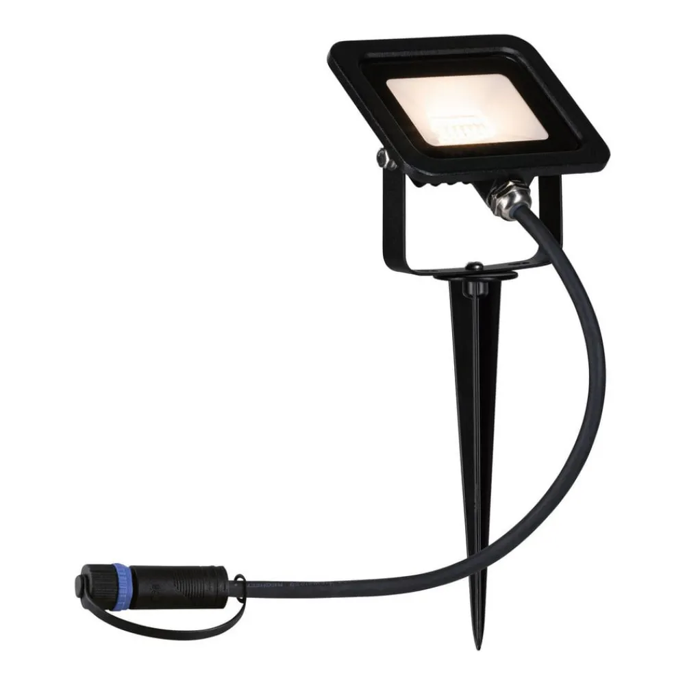Udendørs Spot ^ Paulmann Plug & Shine projektør med spids 6,8W