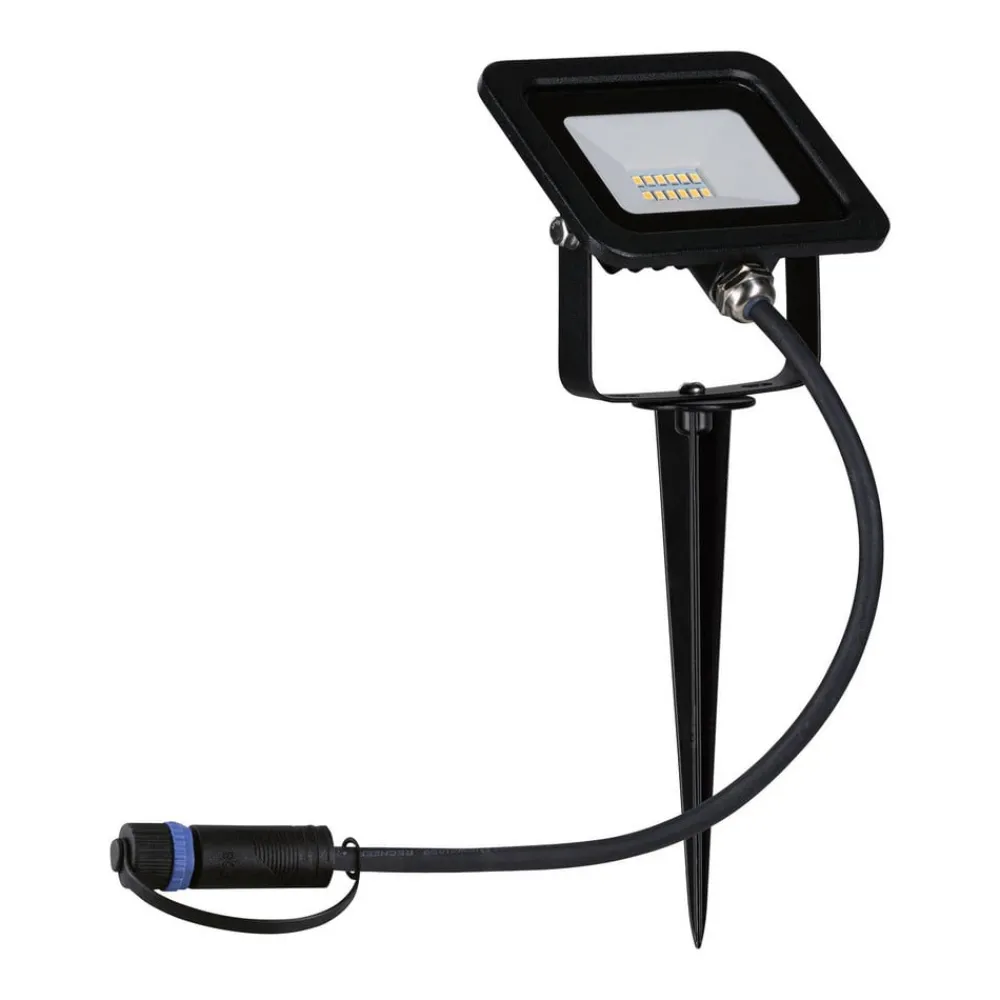 Udendørs Spot ^ Paulmann Plug & Shine projektør med spids 6,8W
