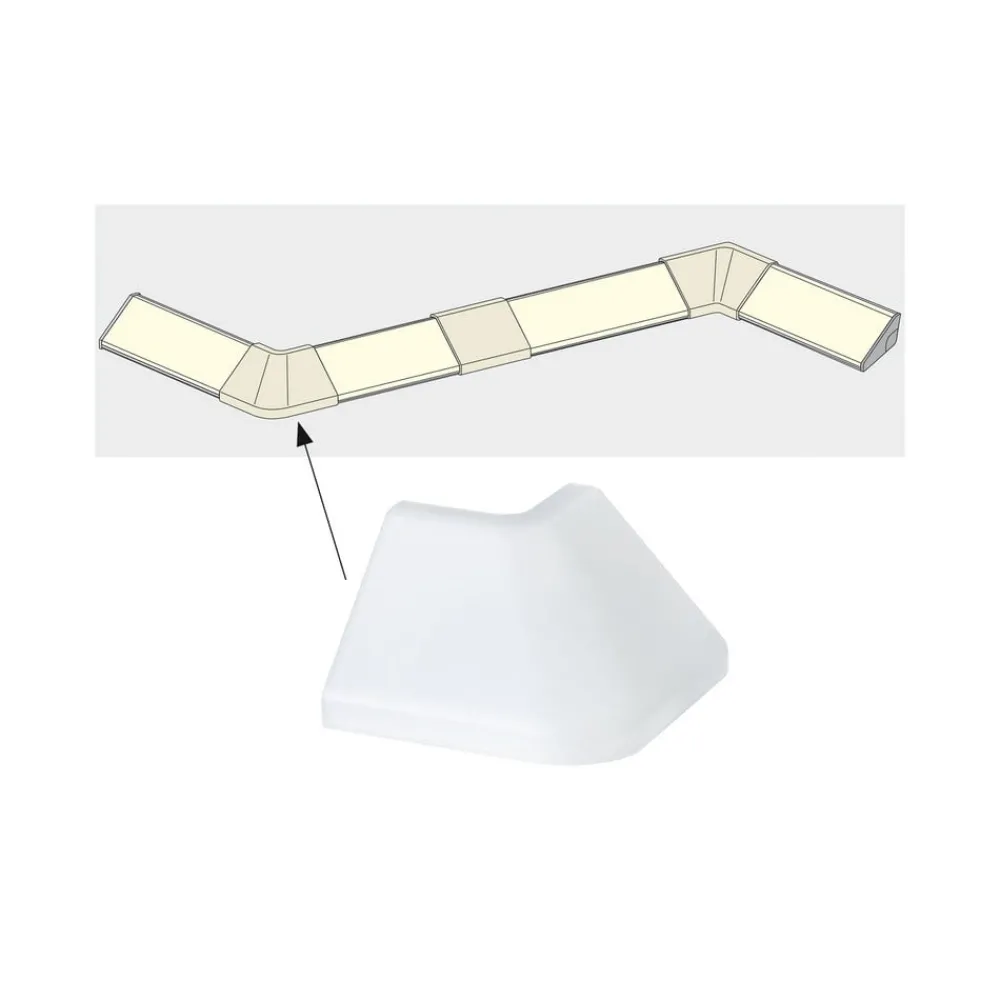 Led Strips ^ Paulmann Profil Delta udendørs hjørneprofil 2 stk