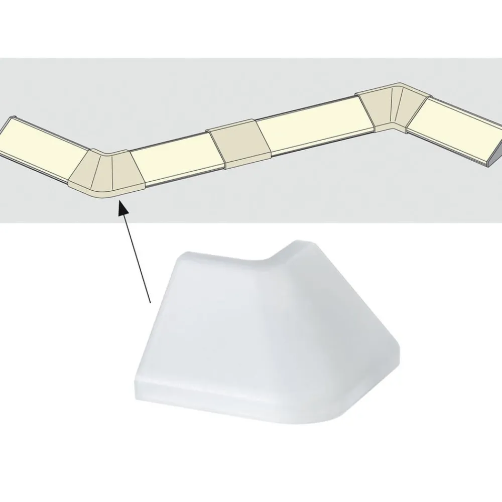 Led Strips ^ Paulmann Profil Delta udendørs hjørneprofil 2 stk
