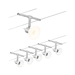 Paulmann Arbejdsrum/Kontor > Sheela wiresystem, 5 lyskilder, mat krom