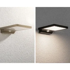 Solcelle Lampe Med Sensor|Væglampe Med Sensor ^ Paulmann Solveig LED-solcellevæglampe med sensor