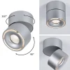 Paulmann Loftlamper|Spotlights > Spircle LED-downlight, mat krom