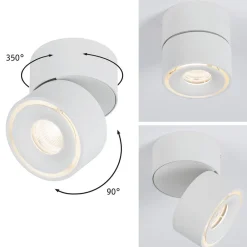 Gang|Loftlamper ^ Paulmann Spircle LED-downlight, mat hvidt