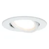 Loftlamper|Indbygningsspots ^ Paulmann spot Nova Coin rund, vippelig, hvid