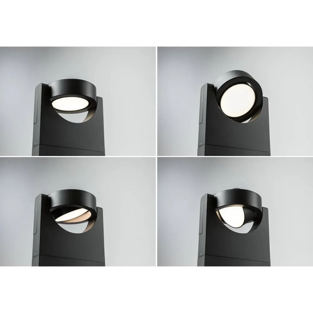 Gadebelysning ^ Paulmann Swivea LED-pullertlampe, kardan
