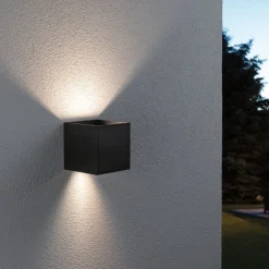 Paulmann Væglamper|Væglamper > udendørs LED-væglampe Cybo, RGBW, 10 cm, antracit