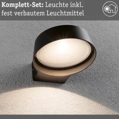 Paulmann Væglamper > udendørs LED-væglampe Capea Grand antracit 16 cm IP44