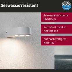 Paulmann Væglampe Med Sensor > udendørs LED-væglampe Silma hvid 1 lyskilde IP44