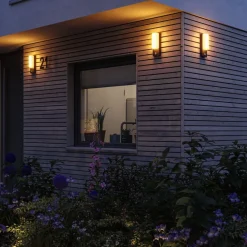 Paulmann Væglampe Med Sensor > udendørs LED-væglampe Bonnie, aluminium, 2200/3000K, sensor