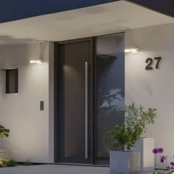 Paulmann Væglampe Med Sensor > udendørs LED-væglampe Capera hvidt metal IP44