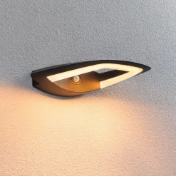 Væglampe Med Sensor ^ Paulmann udendørs LED-væglampe Akena, 2.200 K, antracit