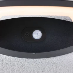 Væglampe Med Sensor ^ Paulmann udendørs LED-væglampe Akena, 2.200 K, antracit