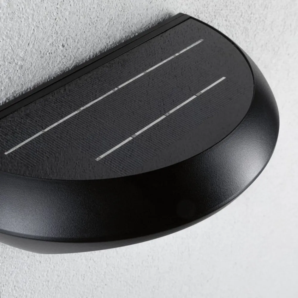 Solcelle Lampe Med Sensor|Væglampe Med Sensor ^ Paulmann udendørs LED-væglampe Sorova, sensor, antracit
