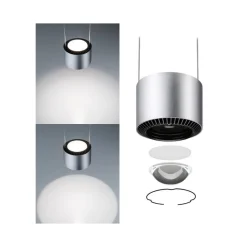 Paulmann Skinnesystem > URail Aldan LED-pendel 4.000 K, mat krom