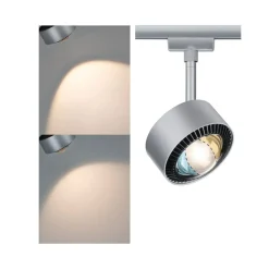 Paulmann Arbejdsrum/Kontor|Skinnesystem > URail Aldan LED-spotlight, mat krom, metal, CCT
