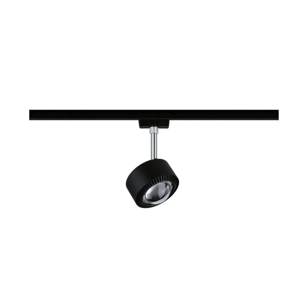 Paulmann Arbejdsrum/Kontor|Skinnesystem > URail Aldan LED-spotlight, sort mat, metal, CCT