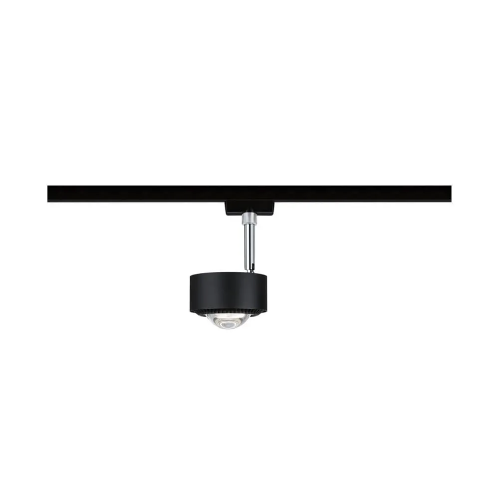 Paulmann Arbejdsrum/Kontor|Skinnesystem > URail Aldan LED-spotlight, sort mat, metal, CCT