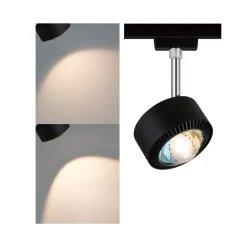 Paulmann Arbejdsrum/Kontor|Skinnesystem > URail Aldan LED-spotlight, sort mat, metal, CCT