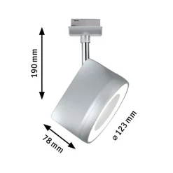 Skinnesystem ^ Paulmann URail Arena LED-spot, dæmpes krom 4.000 K