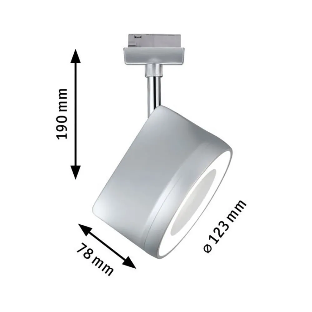 Skinnesystem ^ Paulmann URail Arena LED-spot, dæmpes krom 4.000 K