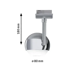 Skinnesystem ^ Paulmann URail Capsule II LED-spot, mat krom