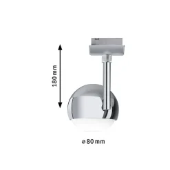 Skinnesystem ^ Paulmann URail Capsule II LED-spot, mat krom