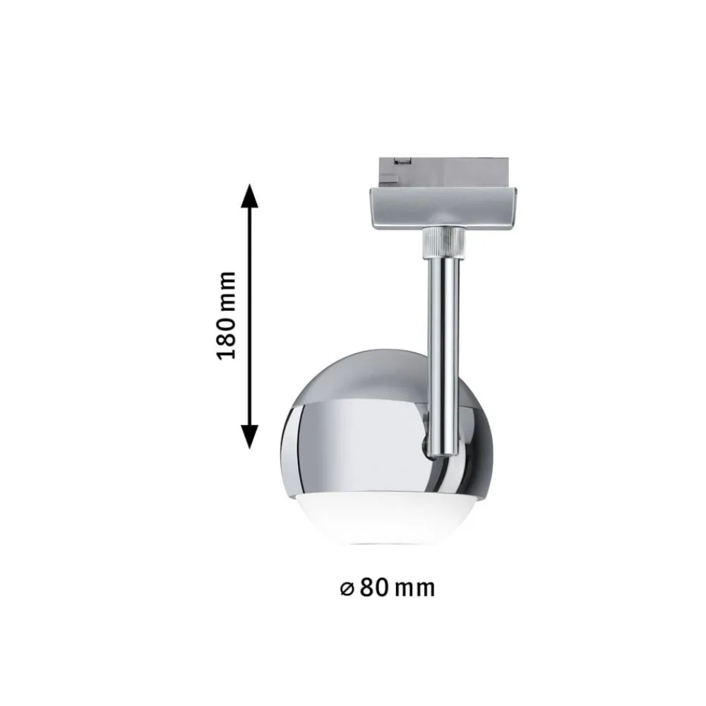 Skinnesystem ^ Paulmann URail Capsule II LED-spot, mat krom