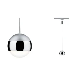 Skinnesystem ^ Paulmann URail Capsule II LED-pendel i krom