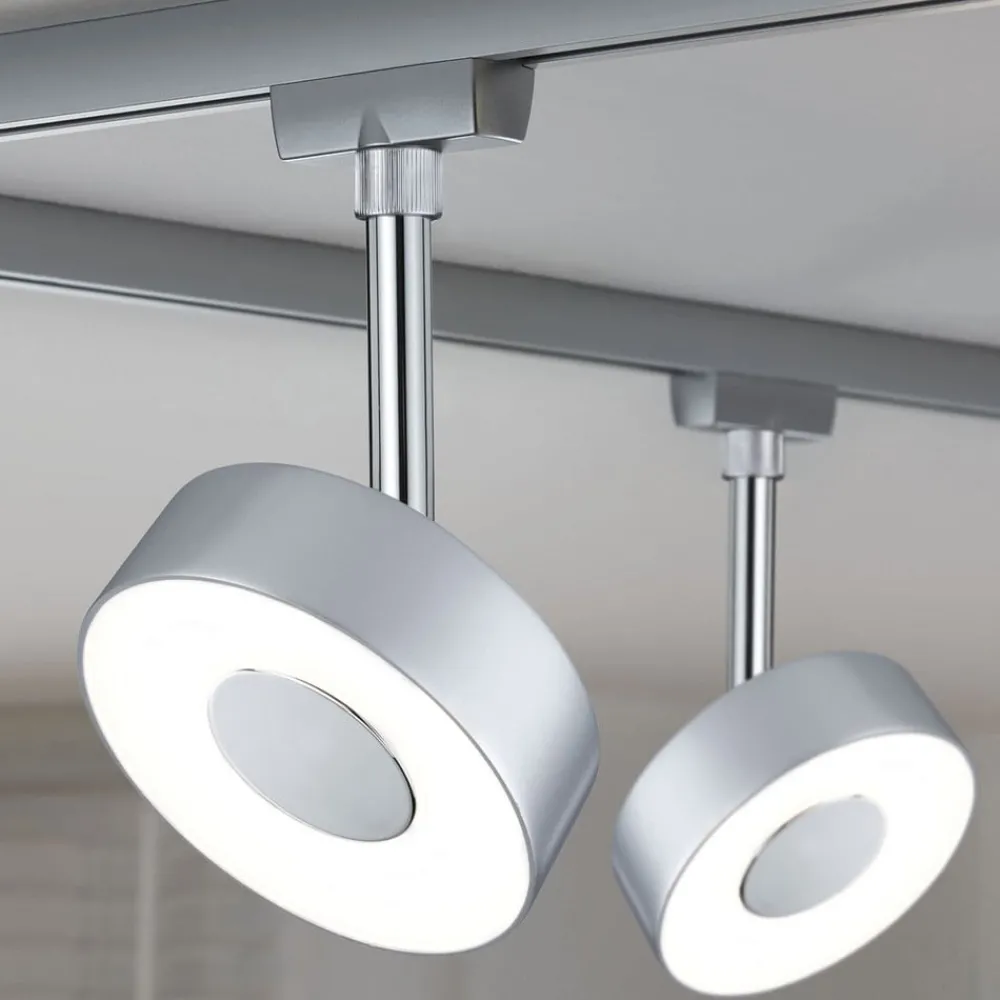 Paulmann Arbejdsrum/Kontor|Skinnesystem > URail Circle LED-spot rund 4.000 K krom