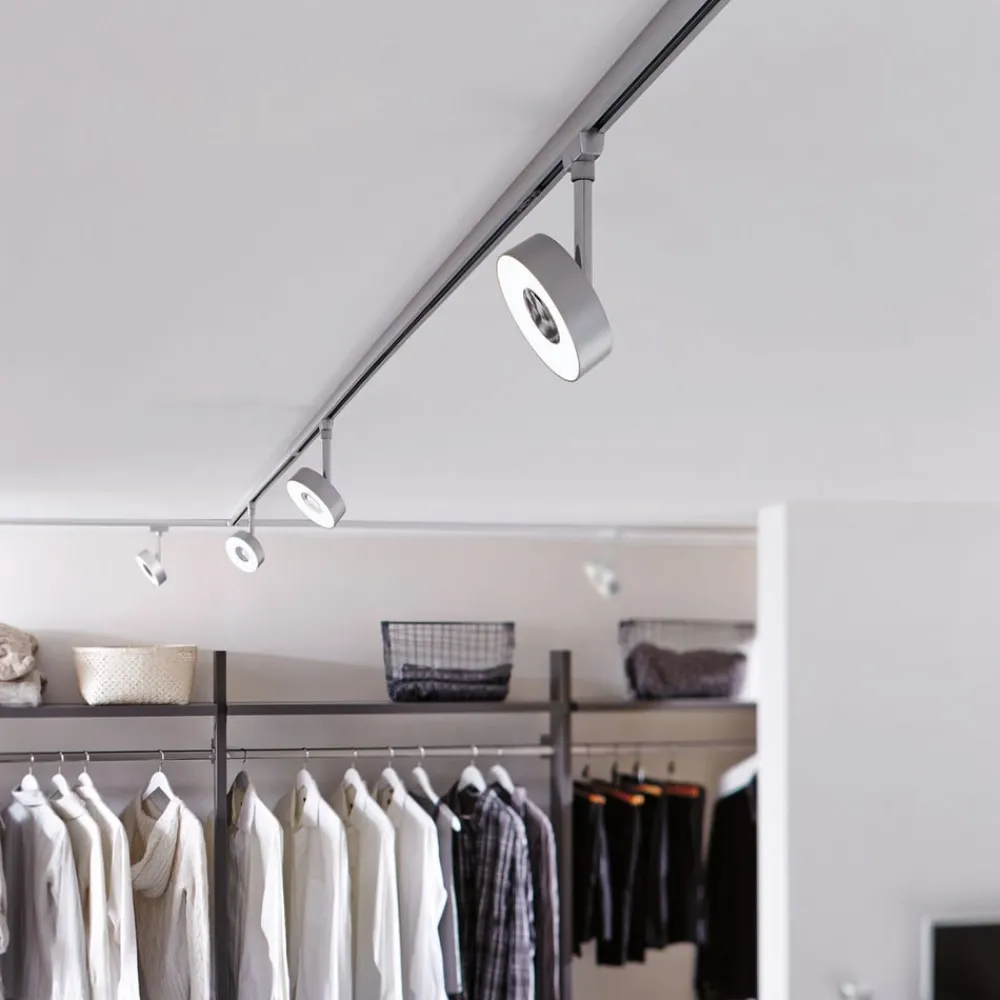 Paulmann Arbejdsrum/Kontor|Skinnesystem > URail Circle LED-spot rund 4.000 K krom
