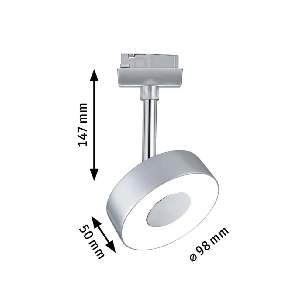 Paulmann Arbejdsrum/Kontor|Skinnesystem > URail Circle LED-spot rund 4.000 K krom