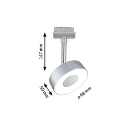 Paulmann Arbejdsrum/Kontor|Skinnesystem > URail Circle LED-spot, rundt i krom
