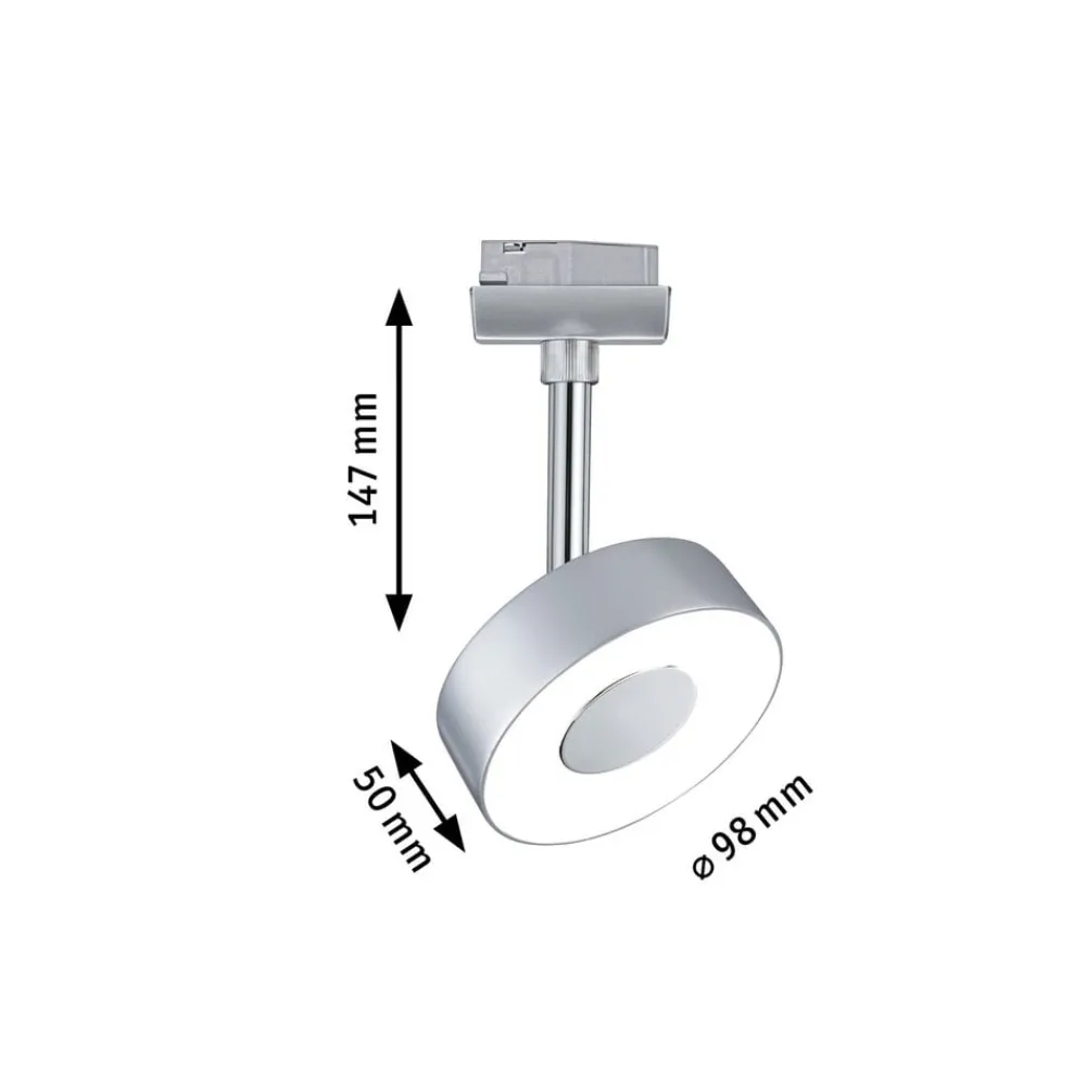 Paulmann Arbejdsrum/Kontor|Skinnesystem > URail Circle LED-spot, rundt i krom