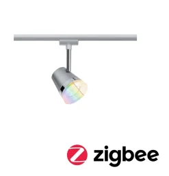 Skinnesystem ^ Paulmann URail Cone spot RGBW, mat krom, ZigBee