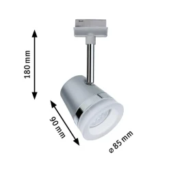 Skinnesystem ^ Paulmann URail Cone spot RGBW, mat krom, ZigBee