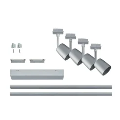 Skinnesystem ^ Paulmann URail Cover Set, 4 spots, 2xrail krom